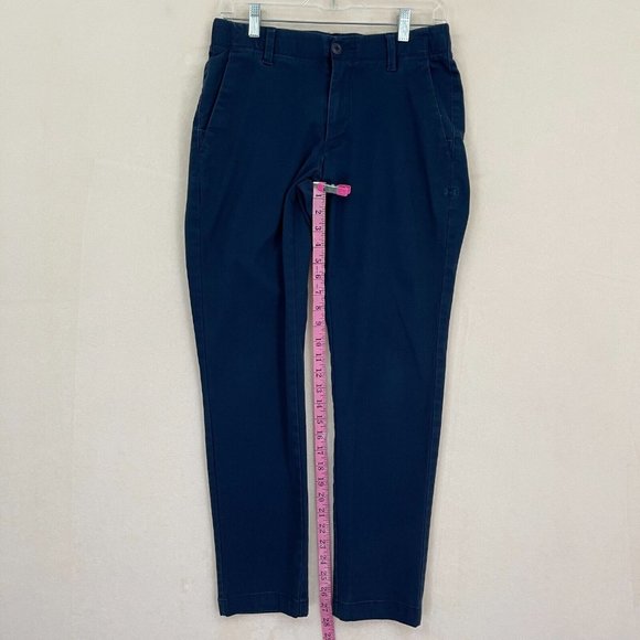 Under Armour Men's Golf Chino Performance Athletic Pants Navy Blue Size 30x30 UA - Picture 11 of 11